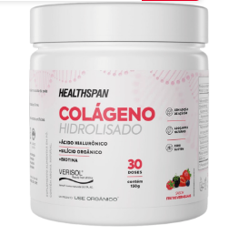 Colágeno Hidrolisado com Ácido Hialurônico Healthspan 